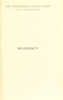 view Degeneracy: its causes, signs and results / by Eugene S. Talbot.