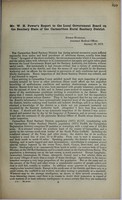 view Mr. W. H. Power's report to the local government board on the sanitary state of the Carmarthen Rural Sanitary District.