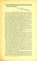 view Dr. Parson's report to the local government board on the prevalence of scarlet fever and "fever" in the Llanelly urban sanitary district.