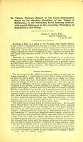 view Dr. Thorne Thorne's report to the local government board on the sanitary condition of the village of Biddenden, in the Tenterden rural sanitary district, with special reference to the recurring prevalence of diphtheria in the village.