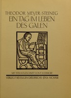 view Ein tag im Leben des Galen / mit Titelholzschnitt von F. H. Ehmcke.