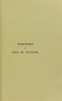 view Pasteur: an introduction to a new edition of Rene Vallery-Radot's life.