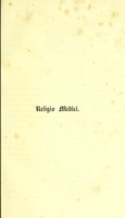 view Religio medici: its sequel, Christian morals / by Sir Thomas Browne. With resemblant passages from Cowper's Task, and a verbal index.