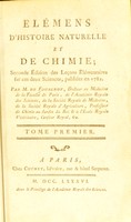 view Elémens d'histoire naturelle et de chimie / par M. de Fourcroy.