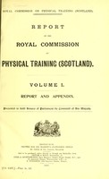 view Report of the Royal Commission on Physical Training (Scotland).