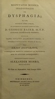 view Disputatio inauguralis de necrosi ac callo : quam, ... pro gradu doctoris, ... eruditorum examini subjicit Alexander Hermannus MacDonald, ...