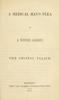 view A medical man's plea for a winter garden in the Crystal Palace.