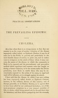 view Practical observations on the prevailing epidemic called cholera, ... Pt. 1 / by James Keir.