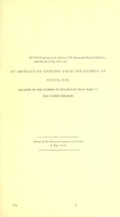 view Return pursuant to an address of the Honourable House of Commons, dated the 4th of May 1818; for an abstract of returns from the clergy of Scotland, relative to the number of lunatics in that part of the United Kingdom.