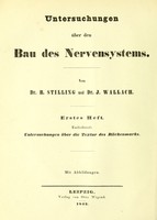 view Untersuchungen über den Bau des Nervensystems / von B. Stilling und J. Wallach.