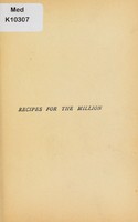 view Recipes for the million : a handy book for the household.