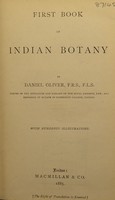 view First book of Indian botany / Daniel Oliver.