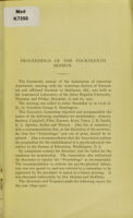 view Proceedings of the fourteenth annual session of the Association of American Anatomists : held at Anatomical Laboratory of Johns Hopkins University, Baltimore, Md., December 27 and 28, 1900.