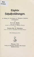 view Tägliche Schulfreiübungen : im Auftrag der Vereinigung der Münchner Schulärzte / herausgegeben von K.E. Ranke und Chr. C. Silberhorn.