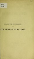 view Essai d'une monographie des fougères Française / par Émile Palouzier.