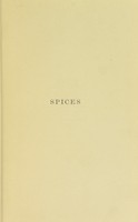 view Spices / by Henry N. Ridley.