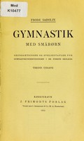 view Gymnastik med småbørn : grundsætninger og øvelsestavler for gymnastikundervisningen i de første skoleår / Frode Sadolin.