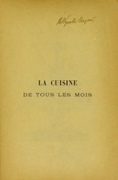 view La cuisine de tous les mois / par Philéas Gilbert.