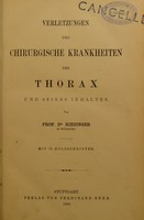 view Verletzungen und chirurgische Krankheiten des Thorax und seines Inhaltes / von Prof. Dr. Riedinger.