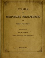 view Studien über mechanische Nervenreizung : Abt. 1 / [Robert Adolf Armand Tigerstedt].