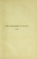 view Organography of plants, especially of the Archegoniata and Spermaphyta / by Dr. K. Goebel ... authorized English edited by Isaac Bayley Balfour.