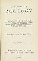 view Outlines of zoology / by J. Arthur Thomson.