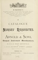 view Catalogue of nurses' requisites.