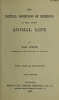 view The natural conditions of existence as they affect animal life / by Karl Semper.