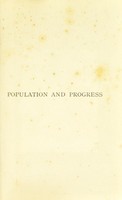 view Population and progress / by Montague Crackanthorpe.