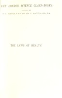 view The laws of health / by W.H. Corfield.