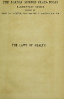 view The laws of health / by W.H. Corfield.