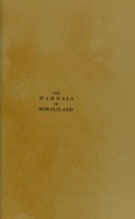 view The mammals of Somaliland / by R.E. Drake-Brockman.