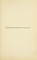 view Scientific method in biology / by Elizabeth Blackwell.