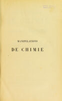 view Manipulations de chimie : guide pour les travaux pratiques de chimie de l'École supérieure de pharmacie de Paris / par Émile Jungfleisch.