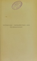 view A manual of veterinary therapeutics and pharmacology / by E. Wallis Hoare.