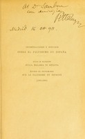 view Investigaciones y estudios sobre el paludismo en España : études et recherches sur le paludisme en Espagne, 1901-1903 / Pub. sous la direction du dr. Gustavo Pittaluga ; avec la collaboration de F. Huertas Barrero [and others] à l'occasion du XIVe Congrès international de médecine, Madrid-Barcelona, avril 1903.