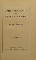 view Ophthalmology for veterinarians / by Walter N. Sharp.