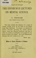 view The Edinburgh lectures on mental science / by T. Troward.