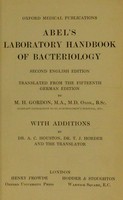 view Laboratory handbook of bacteriology / [Rudolf Abel].