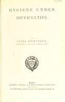 view Hygiene under difficulties / [Eliza Priestley].