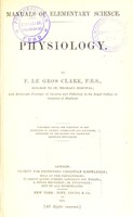 view Physiology / F. Le Gros Clark.