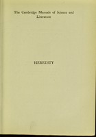 view Heredity in the light of recent research / by L. Doncaster.