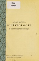 view Atlas-manuel d'histologie et d'anatomie microscopique / par J. Sobotta.