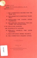 view The Committee's record for the year 1913 : (special features of the year's work - current work and routine matters).