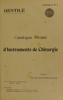 view Catalogue illustré d'instruments de chirurgie.