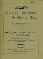 view On temperance / [Sir Wilfrid Lawson].