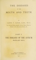 view The diseases of the antrum : (maxillary sinus) / [Lloyd T. Lavan].