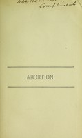 view Pathology and treatment of abortion / by Leslie Phillips.