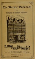 view The nurses' handbook and catalogue of nursing requisites.