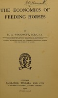 view The economics of feeding horses / [Harold A. Woodruff].